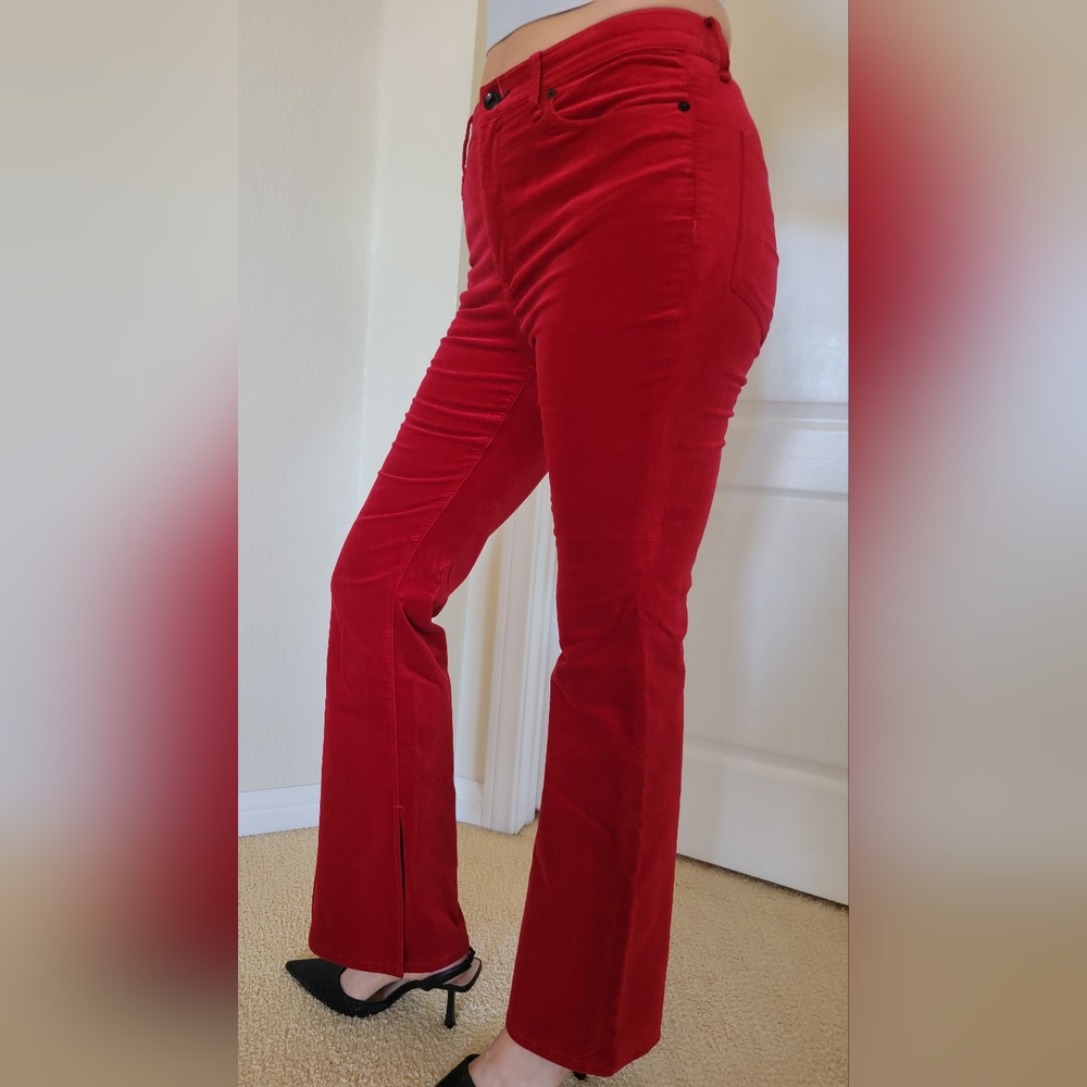 Red Flare & Wide Leg Jeans - Picture 3 of 4